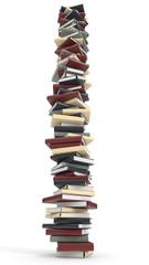 Towering Stack of Books