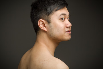 Obraz premium Model isolated turning