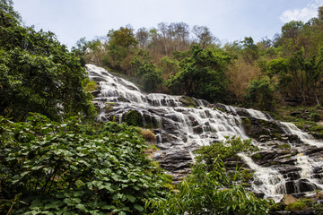 Fototapeta na wymiar Waterfall in Doi Inthanon national park, Chiang Mai, Thailand