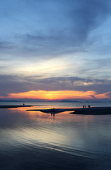 Obraz premium Beautiful sunset on the sea