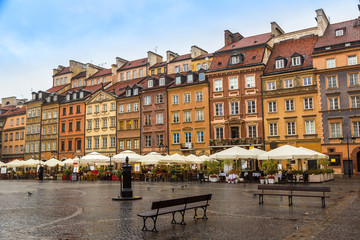 Old town square in Warsaw