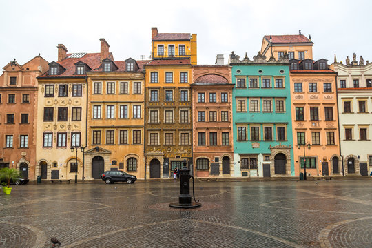 Fototapeta Old town square in Warsaw