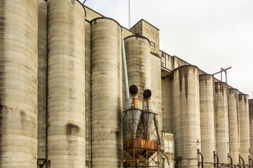 Large farm  industrial silos © digidreamgrafix
