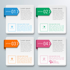 Infographics Web Banner & Label Design