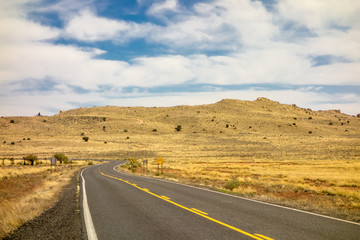 Fototapeta na wymiar road to Meteor Crater in Winslow Arizona USA