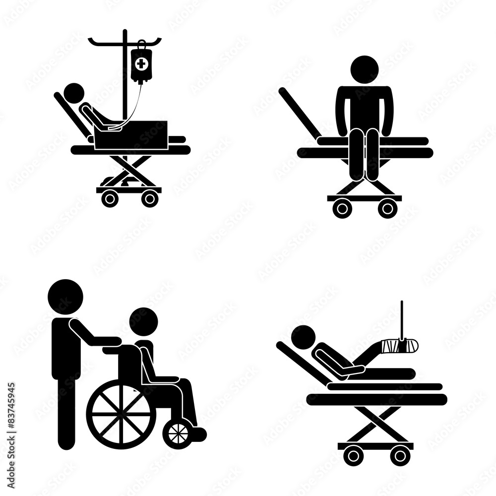 Poster medical icons