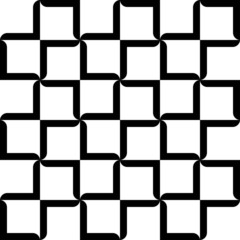 Black and white geometric seamless pattern modern stylish.