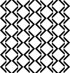 Black and white geometric seamless pattern modern stylish.