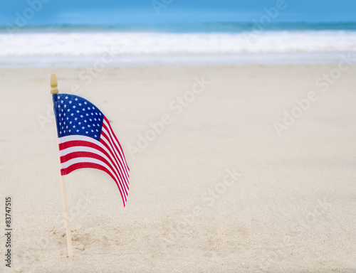 Patriotic USA background with American flag