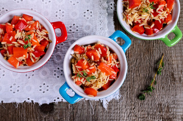 Rice with paprika