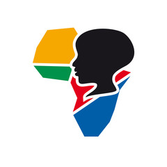 Vector logo hunger in africa