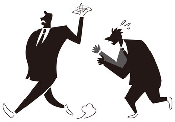 相手にしないビジネスマン