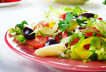 Healthy vegetable fresh organic salad