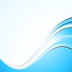 Abstract curved lines background. Template brochure design