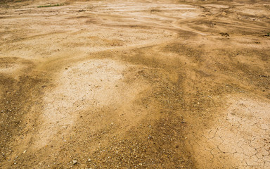 soil texture after raining.