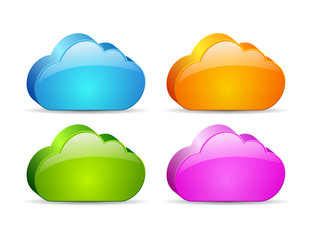 3d cloud icon