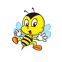 Cute cartoon bee