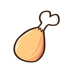 cartoon chicken leg