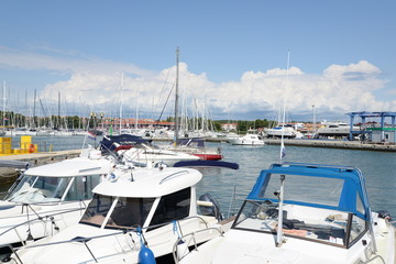 Fototapeta premium Boote bei Novigrad