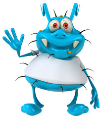 Germ with a white tshirt