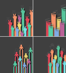 Set of Abstract Decoration Background.