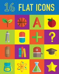 School flat icon