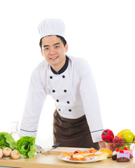 asian male chef