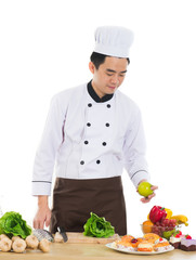 asian male chef