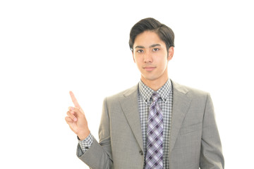 笑顔のビジネスマン