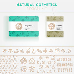Natural cosmetics design kit