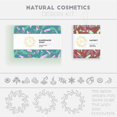 Natural cosmetics design kit