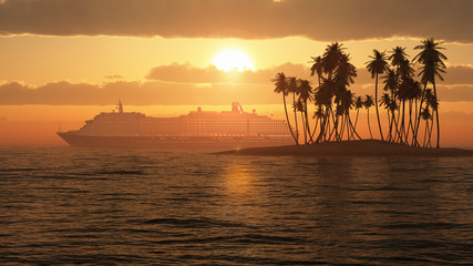 Fototapeta Sunset cruise obraz