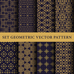 Luxury golden vector pattern swatch design