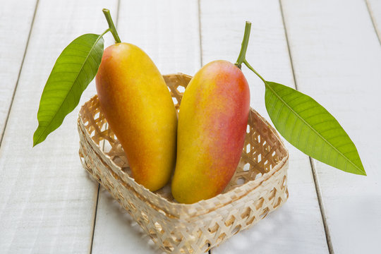 Mango fruit in a basket
