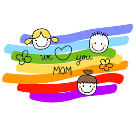 Fototapeta premium happy mothers day