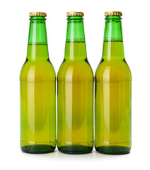 Green beer bottles