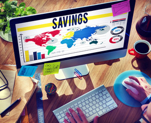 Savings Accounting Banking Economy Financial Concept