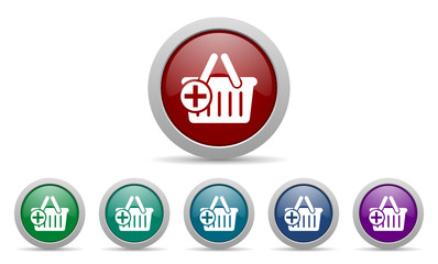 shop vector icons set