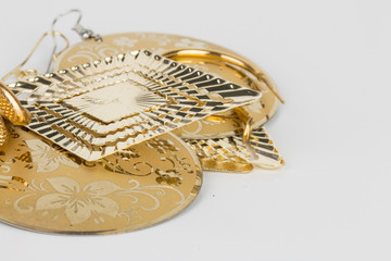 Homemade bead jewelry - Stock Image.