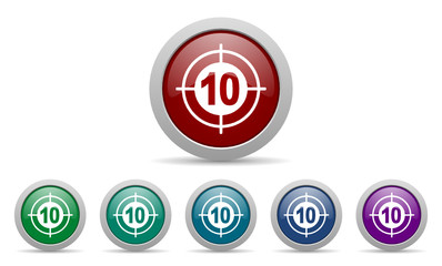target vector web icon set