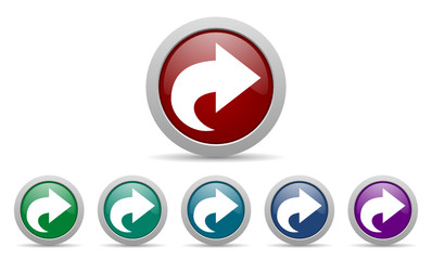 next vector web icon set