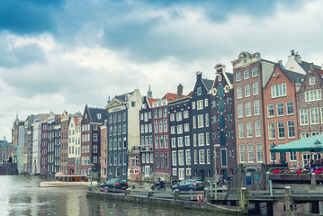 Classic architecture of Amsterdam, The Netherlands