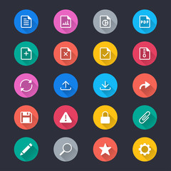 Document simple color icons