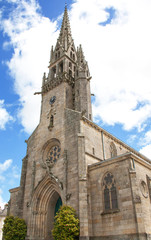 Fototapeta na wymiar Eglise Saint-Idunet, Chateaulin, Finistère