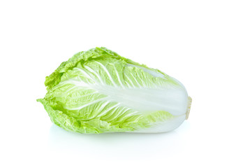 Fresh  Chinese cabbage isolated on white  background