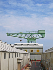 長崎の世界遺産　ジャイアント・カンチレバークレーンと同タイプのクレーン