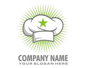 chef hat logo image vector