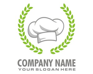 chef hat logo image vector