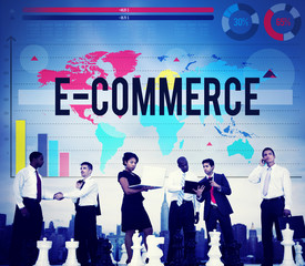 E-Commerce Online Network Technology Marketing Business Concept