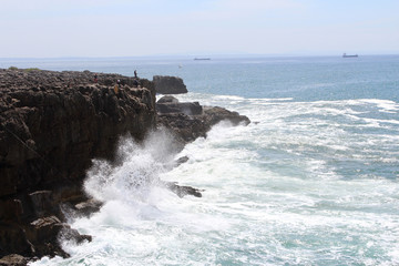 Cliff and Sea, Cascais, Lisbon, Portugal